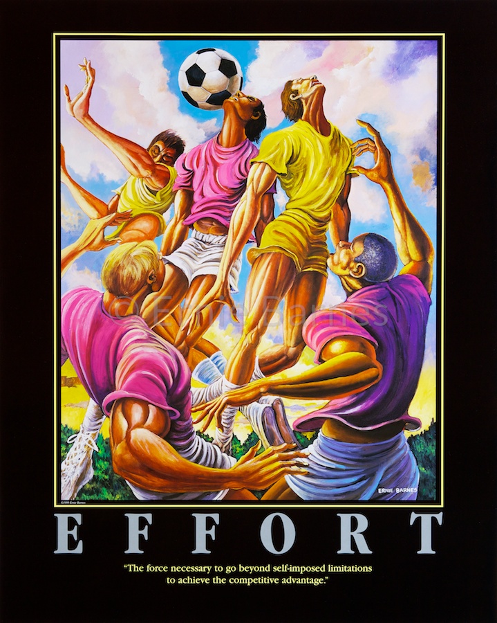 Effort [Poster] - アーニー・バーンズ Ernie Barnes 日本国内総