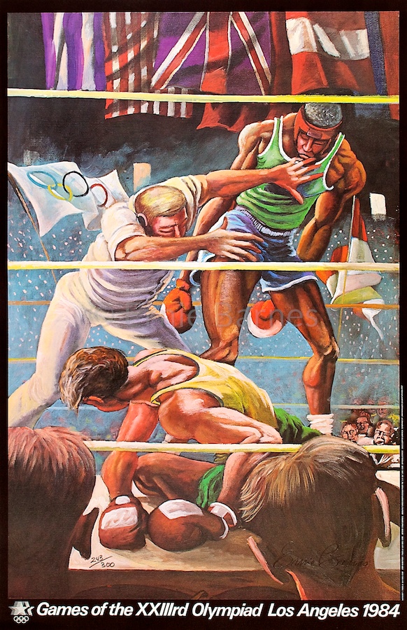 Olympic Boxing [Limited Poster] - SOUL MUSEUM アーニー・バーンズ Ernie Barnes  ポスター・アートプリント